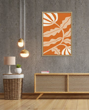 Copper Floral Silhouette