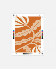 Copper Floral Silhouette