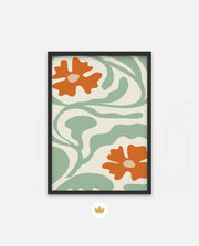 Sage Floral Whirl