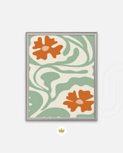 Sage Floral Whirl