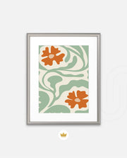 Sage Floral Whirl
