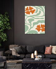 Sage Floral Whirl