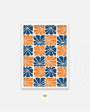 Citrus Blue Floral Tiles