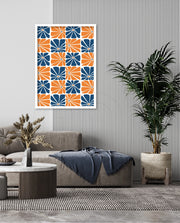 Citrus Blue Floral Tiles
