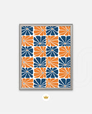 Citrus Blue Floral Tiles