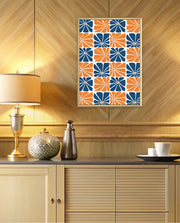 Citrus Blue Floral Tiles