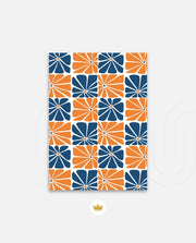Citrus Blue Floral Tiles