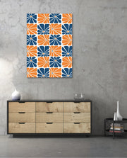 Citrus Blue Floral Tiles