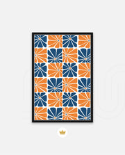 Citrus Blue Floral Tiles