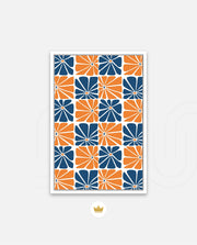 Citrus Blue Floral Tiles