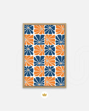 Citrus Blue Floral Tiles