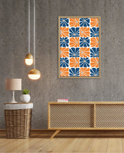 Citrus Blue Floral Tiles