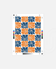 Citrus Blue Floral Tiles