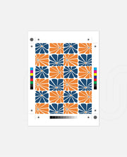 Citrus Blue Floral Tiles