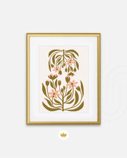Olive Wildflower Charm
