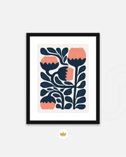 Midnight Coral Blooms