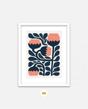 Midnight Coral Blooms