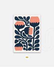 Midnight Coral Blooms