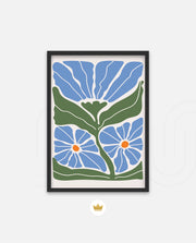 Azure Garden Blooms