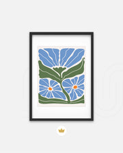 Azure Garden Blooms