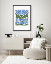 Azure Garden Blooms