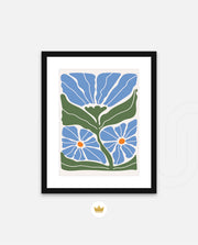 Azure Garden Blooms