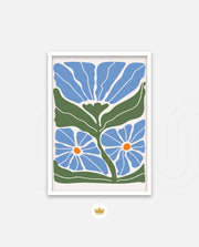 Azure Garden Blooms