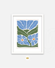 Azure Garden Blooms