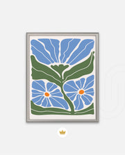 Azure Garden Blooms