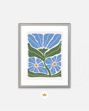 Azure Garden Blooms