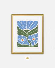Azure Garden Blooms