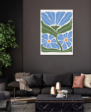 Azure Garden Blooms