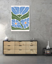 Azure Garden Blooms
