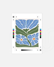 Azure Garden Blooms