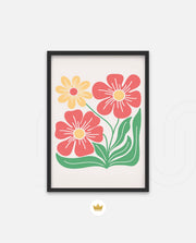 Coral Daisy Charm
