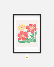 Coral Daisy Charm