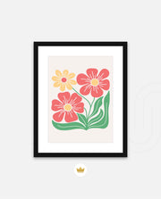Coral Daisy Charm