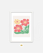 Coral Daisy Charm