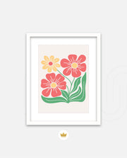 Coral Daisy Charm