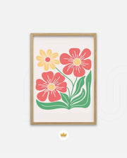 Coral Daisy Charm