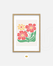 Coral Daisy Charm