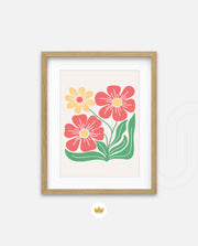 Coral Daisy Charm