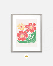 Coral Daisy Charm