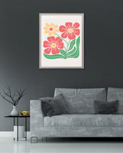 Coral Daisy Charm