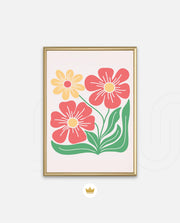 Coral Daisy Charm