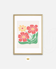 Coral Daisy Charm