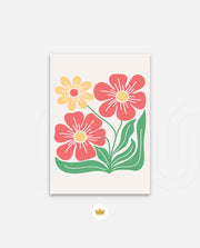 Coral Daisy Charm