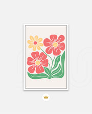 Coral Daisy Charm