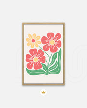 Coral Daisy Charm