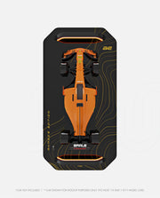 Wall Mount Car Display Yellow Waves D17
